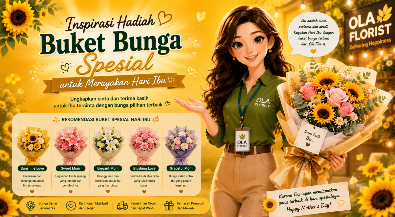 Inspirasi Hadiah Buket Bunga Spesial untuk Merayakan Hari Ibu